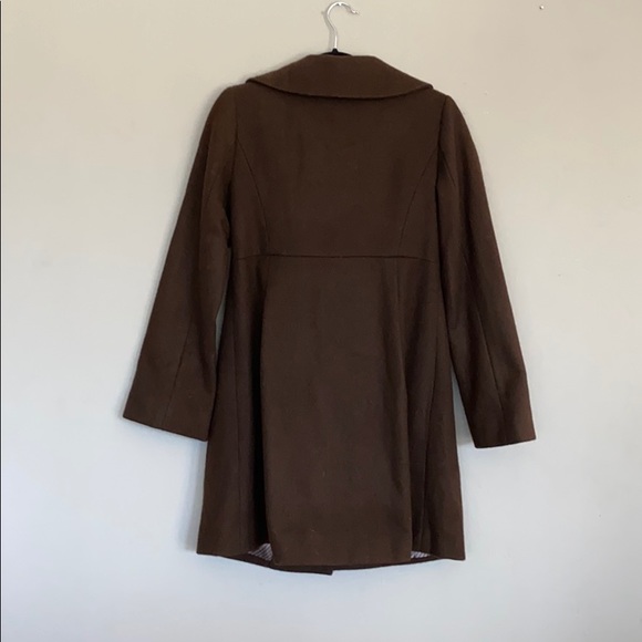 Brown wool coat - Picture 4 of 7